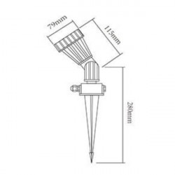 Spot CANDIL Jabalina PVC exterior gu10