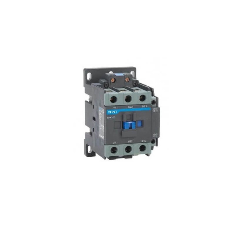 Contactor CHINT NXC-65 tripolar 65a + auxiliar 1na/1nc 220vca