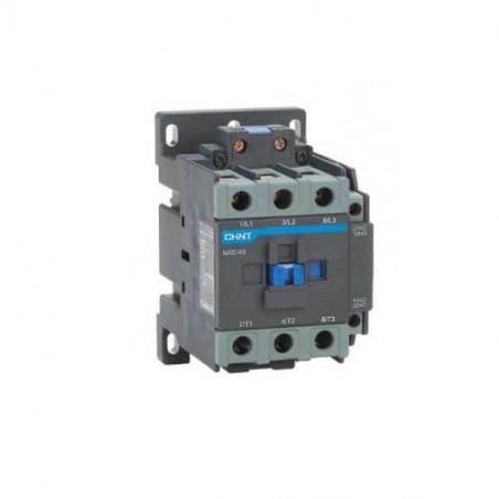 Contactor CHINT NXC-65 tripolar 65a + auxiliar 1na/1nc 220vca