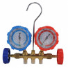 Manifold dual bronce 800psi gases R410-22-134-404 con visor