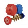 Manifold dual bronce 800psi gases R410-22-134-404 con visor