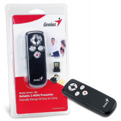 Presentador GENIUS Pointer100 wireless con puntero láser