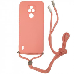 Protector de silicona para MOTOROLA E7 con correa colores varios