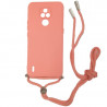 Protector de silicona para MOTOROLA E7 con correa colores varios