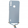 Protector de silicona para MOTOROLA E7 POWER con correa colores varios