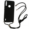 Protector de silicona para MOTOROLA E7 POWER con correa colores varios