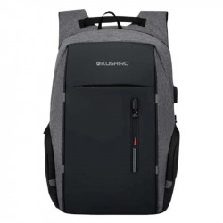Mochila para notebook KUSHIRO MUSB01 de 15.6'' con puerto y cable USB 40L 50x36cm