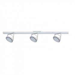 Regleta SAN JUSTO G6323 de 3 luces cabezal spot móvil para AR111 120cm blanco