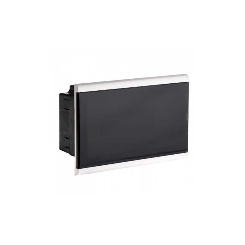Caja para térmicas SISTELECTRIC de PVC 12 módulos para embutir con puerta fume