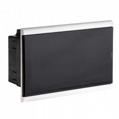 Caja para térmicas SISTELECTRIC de PVC 12 módulos para embutir con puerta fume