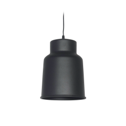 Colgante SAN JUSTO Ros Trelew E27 28cm con pantalla de aluminio negro microtexturado