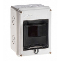Caja para pilar SISTELECTRIC 4 módulos embutir blanco
