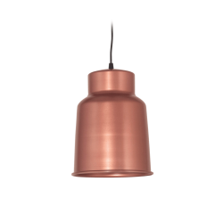 Colgante SAN JUSTO Trelew E27 28cm con pantalla de aluminio cobre mate
