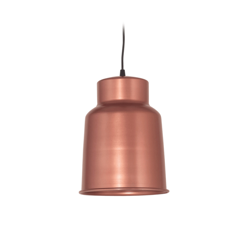 Colgante SAN JUSTO TRELEW para 1 luz E27 pantalla de aluminio cobre