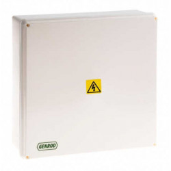 Caja de pase SISTELECTRIC pvc exterior IP65 31x31x11cm con tapa blanca