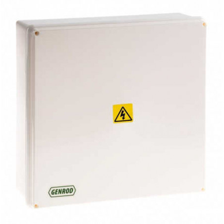 Caja de pase SISTELECTRIC pvc exterior IP65 31x31x11cm con tapa blanca