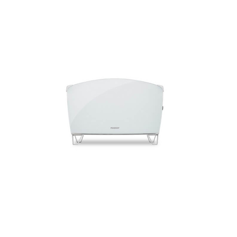 Vitroconvector PEABODY PE-BVC15B doble placa vidrio templado 1500w blanco