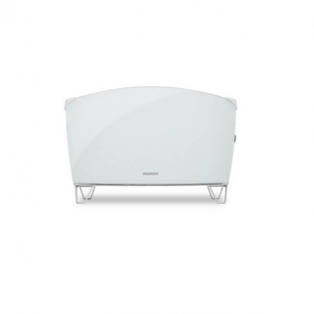 Vitroconvector PEABODY PE-BVC15B doble placa vidrio templado 1500w blanco