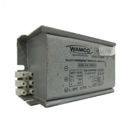 Balasto wamco mini plus sodio de 150w para ignitor esd01/t esd02