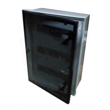 Gabinete estanco SISTELECTRIC Q ENERGY de pvc IP65 36 polos puerta fume gris