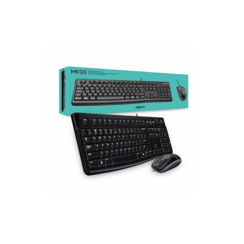 Teclado y mouse logitech mk120 usb