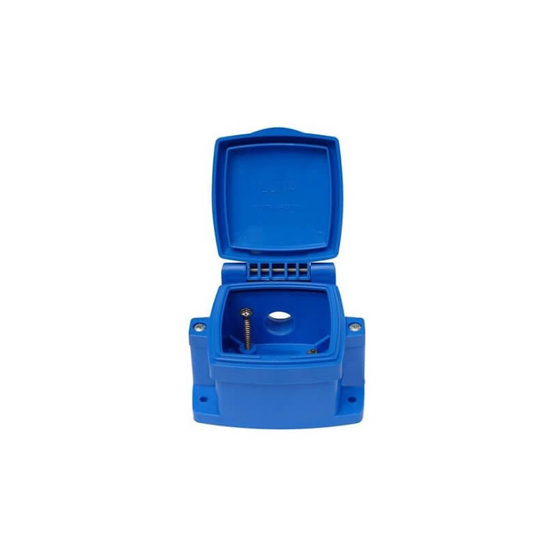 Caja capsulada montaje exterior para 16A azul