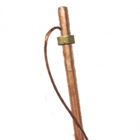 Kit jabalina de cobre d10 3/8 1 m con cable de cobre