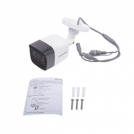 Cámara HIKVISION DS-2CE16D0T-ITFS Mini Bullet fija de 2mp 360°