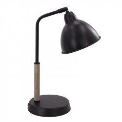 Lámpara de escritorio CANDIL tulio E27 negro mate