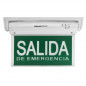 Señalizador Led GAMASONIC GX12B Salida de Emergencia Simple Faz Verde