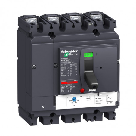 Interruptor automático SCHNEIDER LV429650 4x100A 36KA TMD100 4P4D