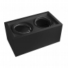 Plafón MACROLED cardánico cuadrado para 2 luces GU10 AR111 sin zócalo negro