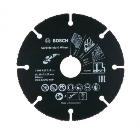 Disco de Corte BOSCH multimaterial 115mm madera plástico