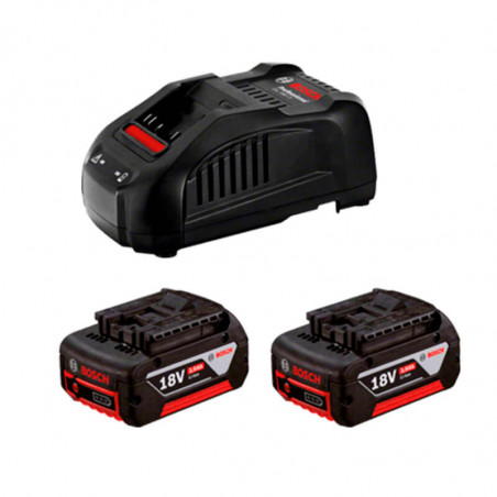 Kit BOSCH 2 baterías de litio GBA 18v 3.0Ah + 1 cargador GAL 1880 CV 220v
