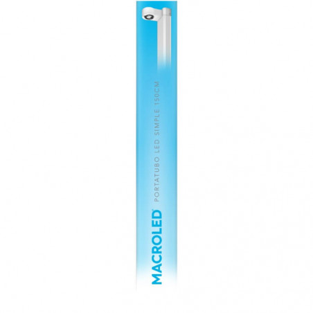 Portatubos MACROLED LT-150 simple para tubo led de 150cm