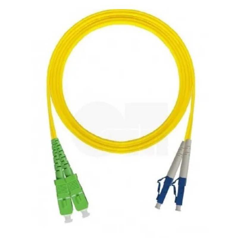 Patchcord fibra óptica monomodo e2000-lc duplex 15m