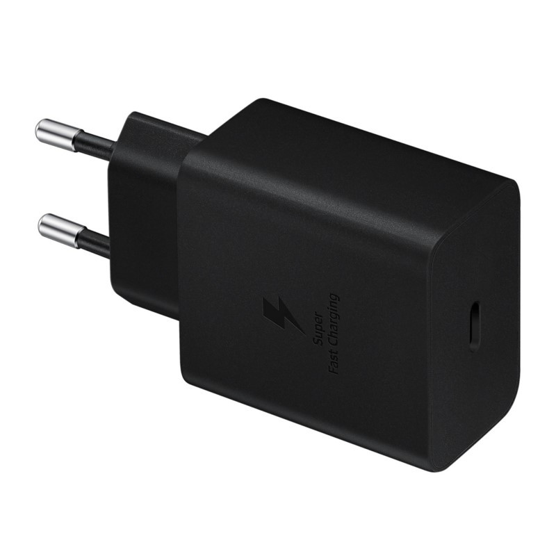 Cargador original SAMSUNG USBC-C 45W carga rápida negro con cable Cargador original SAMSUNG USBC-C 45W carga rápida negro con cable