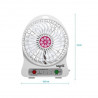Ventilador portátil NISUTA NSFANURP recargable vía usb colores varios