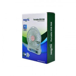 Ventilador portátil NISUTA NSFANURP recargable vía usb colores varios