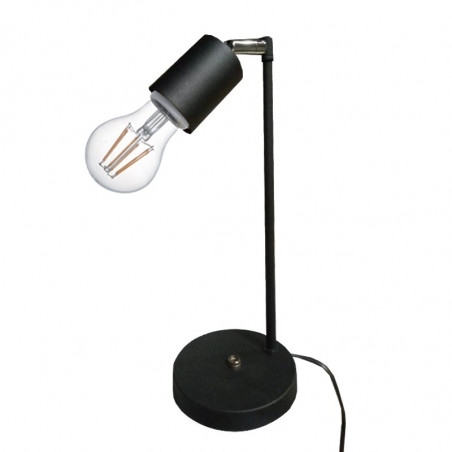 Velador CIVAL PARKER para 1 luz E27 con barral y movimiento negro