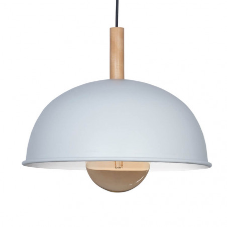 Colgante SAN JUSTO ROS Baradero 340mm para 1 luz E27 de aluminio blanco