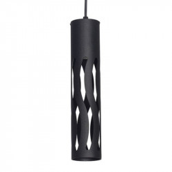 Colgante FERROLUX C-1800/2 Tubo-Tecno 1 luz negro texturado