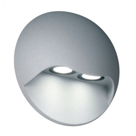 Aplique de pared LUCCIOLA LICELOT 2x3w 3000k gris