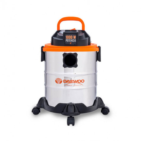 Aspiradora DAEWOO DAVC90-20L de polvo y agua 20 litros 1000w acero inoxidable