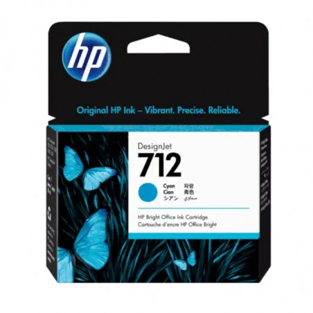 Cartucho HP 712 original cian para t210/t230/t250/t630/T650