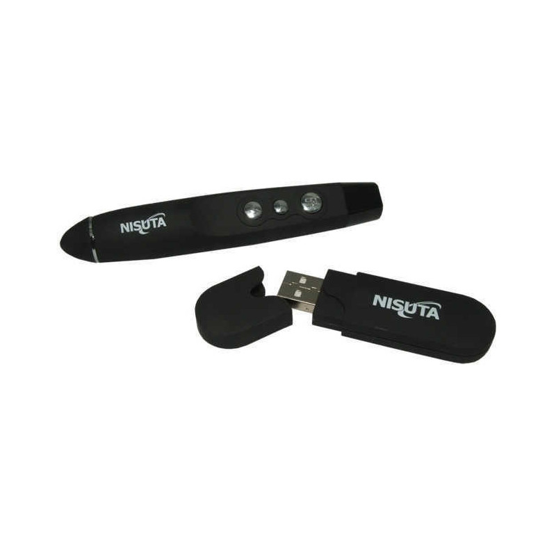 Presentador NISUTA NSWIPR USB Wireless puntero laser 15 metros de alcance Presentador NISUTA NSWIPR USB Wireless puntero laser 15 metros de alcance