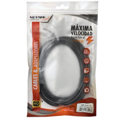 Cable para impresora NETMAK NM-C03 USB A/B 1.8m
