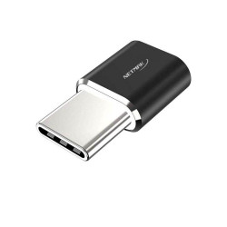 Adaptador NETMAK NM-C103 USB tipo c macho a micro USB hembra