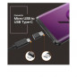 Adaptador NETMAK NM-C103 USB tipo c macho a micro USB hembra