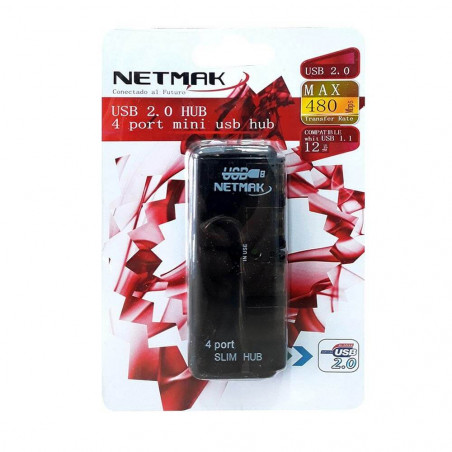 Hub NETMAK NM-AC05 USB 2.0 4 puertos